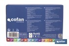 Cámara de seguridad inteligente con WiFi | Con control remoto, audio bidireccional y amplio ángulo de visión - Cofan