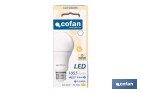 Bombillas LED classic E27 de luz cálida (3000 K) | Ahorro de energía y larga duración 15.000 h de vida | Ángulo de apertura de 180° - Cofan