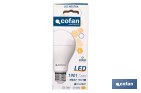 Bombillas LED classic E27 de luz neutra (4.000 k) | Ahorro de energía y larga duración 15.000 h de vida | Ángulo de apertura de 180° - Cofan
