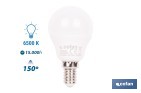 Bombillas LED esférica E14 con rosca fina. Con 6,5 W y 806 lúmenes | Ahorro de energía y larga duración 15.000 h de vida | Disponibles en 2 temperaturas de color - Cofan