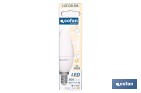 Bombillas LED vela con rosca fina E14, 6,5 W y 806 lúmenes | Ahorro de energía y larga duración 15.000 h de vida | Disponibles en 2 temperaturas de color - Cofan