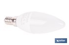 Bombillas LED vela con rosca fina E14, 6,5 W y 806 lúmenes | Ahorro de energía y larga duración 15.000 h de vida | Disponibles en 2 temperaturas de color - Cofan