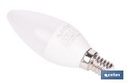 Bombillas LED vela con rosca fina E14, 6,5 W y 806 lúmenes | Ahorro de energía y larga duración 15.000 h de vida | Disponibles en 2 temperaturas de color - Cofan