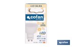 Bombillas LED GU10 de 4,9 W y 450 lúmenes | Ahorro de energía y larga duración 15.000 h de vida | Disponibles en 2 temperaturas de color - Cofan