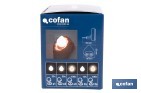 Lámpara LED quitamiedos con sensor de luz regulable. Luz nocturna infantil automática IP20 - Cofan