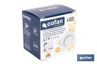 Aplique LED recargable con sensor de movimiento | Luz cálida 2700 K | Soporte adhesivo imantado - Cofan