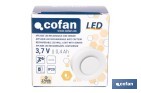 Aplique LED recargable con sensor de movimiento | Luz cálida 2700 K | Soporte adhesivo imantado - Cofan