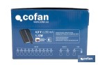 Guirnalda de bombillas LED solares | 10 bombillas A19 con panel solar | Luz cálida 3000 K, batería 120 mAh - Cofan
