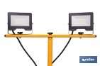 Trípode telescópico con 2 proyectores LED | 20 W, 3600 lm, protección IP65 | Cable de 1,5 con enchufe europeo - Cofan