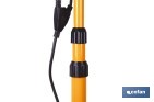Trípode telescópico con 2 proyectores LED | Altura máxima 1,75 m, 50 W, 4500 lm, protección IP65 | Cable de 1,9 m con enchufe europeo - Cofan