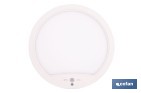 Downlight de superficie 18 W redondo | Sensor de presencia y crepuscular | Diámetro: 230 mm - Cofan