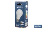 Bombilla led Classic esférica con 15.000 horas de consumo | Diferentes colores y lúmenes - Cofan