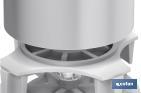 Bouton Poussoir Chromé | Mécanisme WC Interrompable | Modèle Candaba | Fabriqué en ABS - Cofan