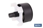 Pulsador de doble descarga para inodoro | Sistema Dual Flush y ahorro de agua | Compatible con descargador modelo Eume - Cofan