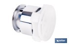 Pulsador de doble descarga para inodoro | Sistema Dual Flush y ahorro de agua | Compatible con descargador modelo Tambre - Cofan
