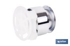 Pulsador de doble descarga para inodoro | Sistema Dual Flush y ahorro de agua | Compatible con descargador modelo Tambre - Cofan