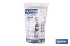 Descargador para WC con doble pulsador modelo Tambre | Mecanismo universal con descarga de 3 y 6 litros | Sistema antical y base roscada - Cofan
