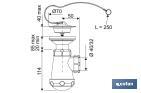 Sifón de Botella Corto | Extensible | Racor de 1" 1/4 | Con Salida de 40 mm | Junta Cónica reductora de Ø32 mm - Cofan