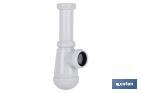 Bottle Trap | With Ø40mm Outlet | With 1" 1/2 x 70 Fitting | Basin and Bidet Valve | Polypropylene - Cofan