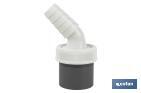 Connector | Size: Ø40mm | With Inlet for Household Appliances | PVC - Cofan