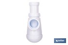 Sifón de botella corto extensible | Salida ajustable de Ø32-40 mm | Adecuado para lavabo | Disponible con diferentes tamaños de racor - Cofan