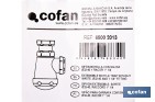 Sifón de botella corto extensible | Salida ajustable de Ø32-40 mm | Adecuado para lavabo | Disponible con diferentes tamaños de racor - Cofan