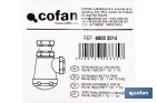 Sifón de botella corto extensible | Salida ajustable de Ø32-40 mm | Adecuado para lavabo | Disponible con diferentes tamaños de racor - Cofan