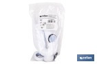 Sifón curvo extensible | Salida ajustable de Ø32-40 mm y racor de 1 1/4" | Flexible y resistente para lavabo - Cofan