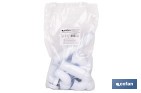Sifón curvo doble extensible | Salida orientable de Ø32-40 mm y racores de 1 1/2" | Adecuado para fregaderos - Cofan
