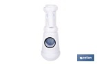 Sifón de botella extensible con 2 tomas auxiliares | Salida horizontal de Ø32-40 mm y racor de 1 1/2" | Adecuado para fregadero - Cofan