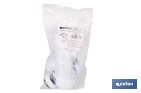 Sifón de botella extensible con 2 tomas auxiliares | Salida horizontal de Ø32-40 mm y racor de 1 1/2" | Adecuado para fregadero - Cofan
