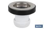 Valve for Basin and Bidet | Polypropylene | Size: 1" 1/4 or 1" 1/2 | Screw, Plug and Chain with Two Rings Included - Cofan