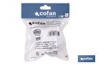 Valve for Basin and Bidet | Polypropylene | Size: 1" 1/4 or 1" 1/2 | Screw, Plug and Chain with Two Rings Included - Cofan