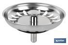 Strainer Plug with Filter | Stainless Steel | Diameter of 80mm - Cofan