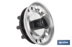 Rejilla con filtro para fregadero de acero inoxidable | Rejilla tipo araña Ø60 mm - Cofan