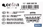 Rejilla con filtro para fregadero de acero inoxidable | Rejilla tipo araña Ø60 mm - Cofan