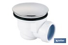Válvula sifónica para plato de ducha | Diámetros de tapa: Ø90 o Ø115 mm | Salida de Ø40 mm | Junta Cónica Reductora de Ø32 mm - Cofan