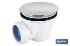 Válvula sifónica para plato de ducha | Diámetros de tapa: Ø90 o Ø115 mm | Salida de Ø40 mm | Junta Cónica Reductora de Ø32 mm - Cofan