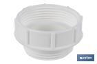 Waste Adaptor with 1" 1/4 male - 1" 1/2 female threads | For Flexible Waste Pipe | Plumbing accessory - Cofan