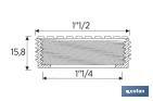 Redutor 1" 1/2 macho - 1" 1/4 fêmea | Para aplicar em tubo flexível | Acessório de Pichelaria - Cofan