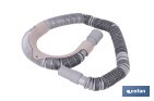 Manguera de desagüe para lavadora | Flexible corrugada con 0,8 a 2 metros y Ø24 mm - Cofan