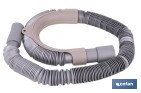 Manguera de desagüe para lavadora | Flexible corrugada con 0,8 a 2 metros y Ø24 mm - Cofan