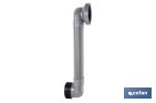 MANGUITO HORIZONTAL AJUSTABLE PARA INODORO | SALIDA HORIZONTAL DE Ø90-110 MM Y ENTRADA DE Ø90 MM | MANGUITO EXTENSIBLE 170-490 MM