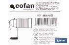 Manguito de conexión acodado excéntrico 45° | Conexión recortable con goma labiada | Compatible con tuberías de evacuación de Ø90 y Ø110 mm - Cofan
