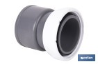 Enlace mixto 1 1/2" x 40 mm | Conector rosca a tubo liso con tuerca | Conector para sifón y tuberías de Ø40 mm - Cofan