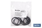 Bolsa de 10 gomas para válvula click-clack | Junta de caucho para cierre hermético | Medidas: Ø31-37 mm - Cofan