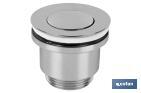 CLICK-CLACK VALVE | CHROMED-PLATED BRASS | 1" 1/4 THREAD | Ø37MM SMALL PLUG INCLUDED