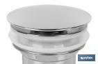 Large Click-Clack Valve | Chromed-Plated Brass | 1" 1/4 Thread | Ø63mm Big Chromed Plug Included - Cofan