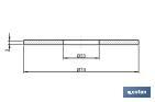 Joint plat | Dimensions : Ø23 x Ø74 x 3 mm | Pour Fermeture du Mécanisme WC | Citerne basse - Cofan