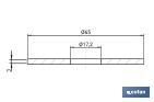 Sealing Gasket | Ø17.2 x Ø65 x 3mm | For the Closure of the Flush Valve | Narrow Flush Pipe - Cofan